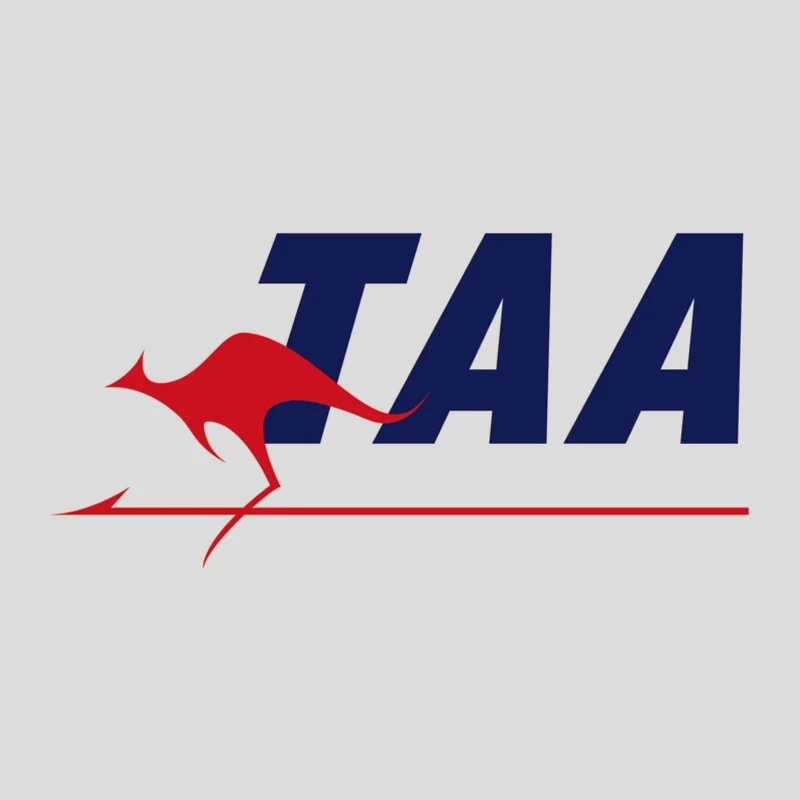 TAA (Trans Australia Airlines) Vintage Logo with Red Kangaroo Baseball Cap