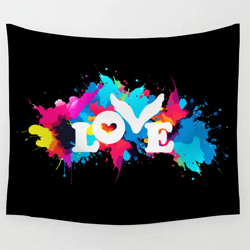 Coldplay Colorful Splash Tapestry