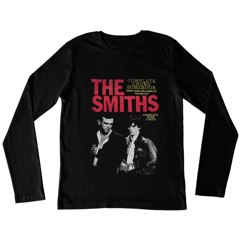 The Smiths Complete Chord Songbook with Lyrics - Vintage Band Photo Cover Female Long Sleeve T-Shirt