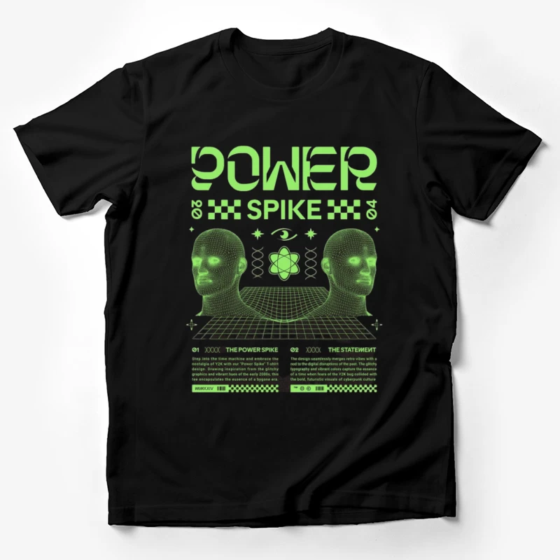 Design Rétro Cyberpunk Homme T-Shirt