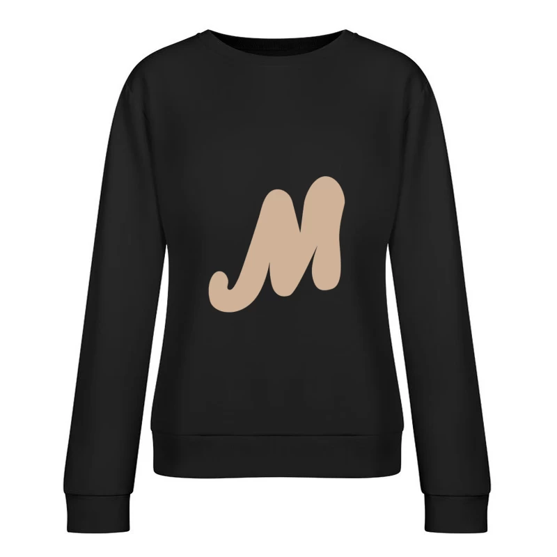 Kreatives M-Logo Damen Pullover Sweatshirt