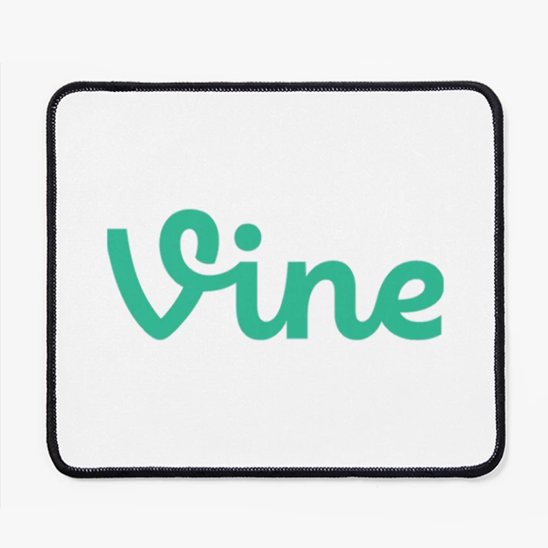 Vine Social Media Platform Green Logo Mouse Pad