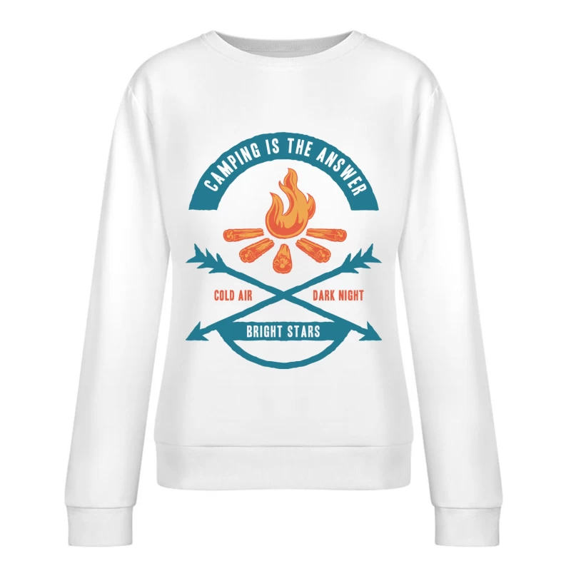 Camping et les merveilles de la nature Femme Sweat-shirt à enfiler