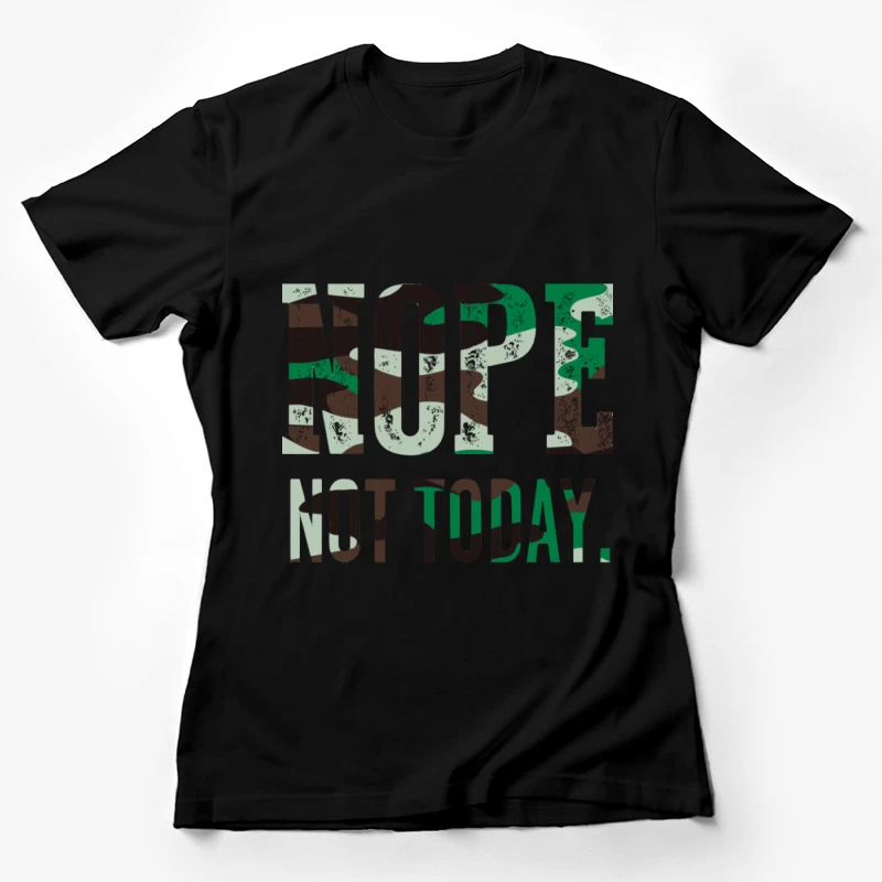 Camouflage Nein Statement Damen T-Shirt