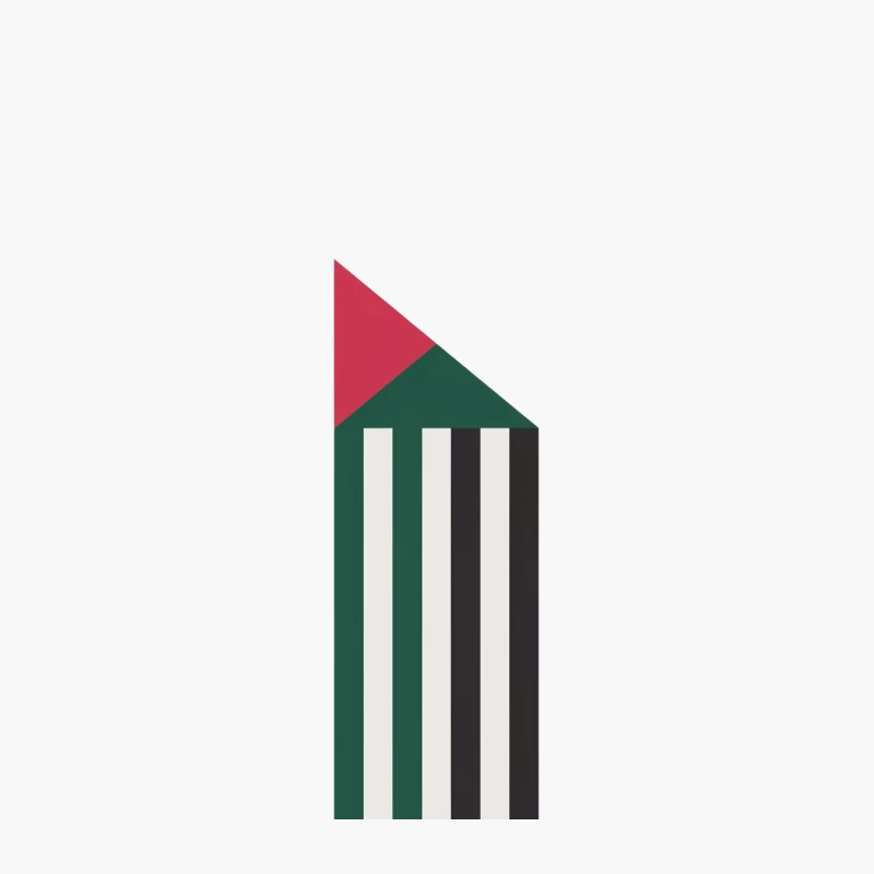 Palestinian Flag: National Symbol with Red, Green, White, and Black Colors Cotton Tote Bag