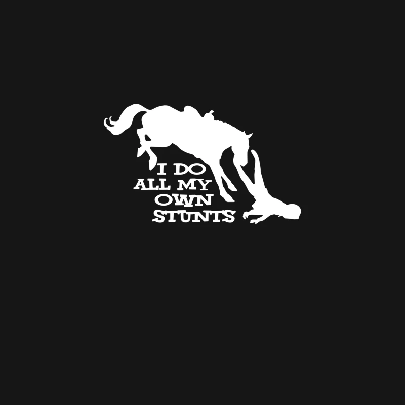 I Do All My Own Stunts Horse Desk Mat