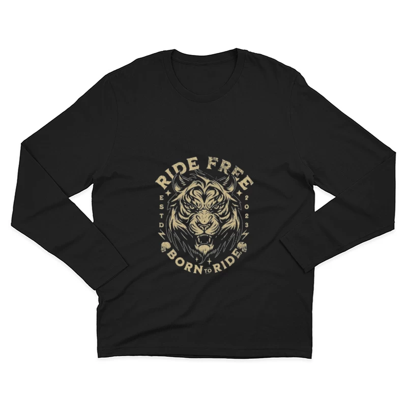 Freiheit Fahren Design Herren Langarm T-Shirt