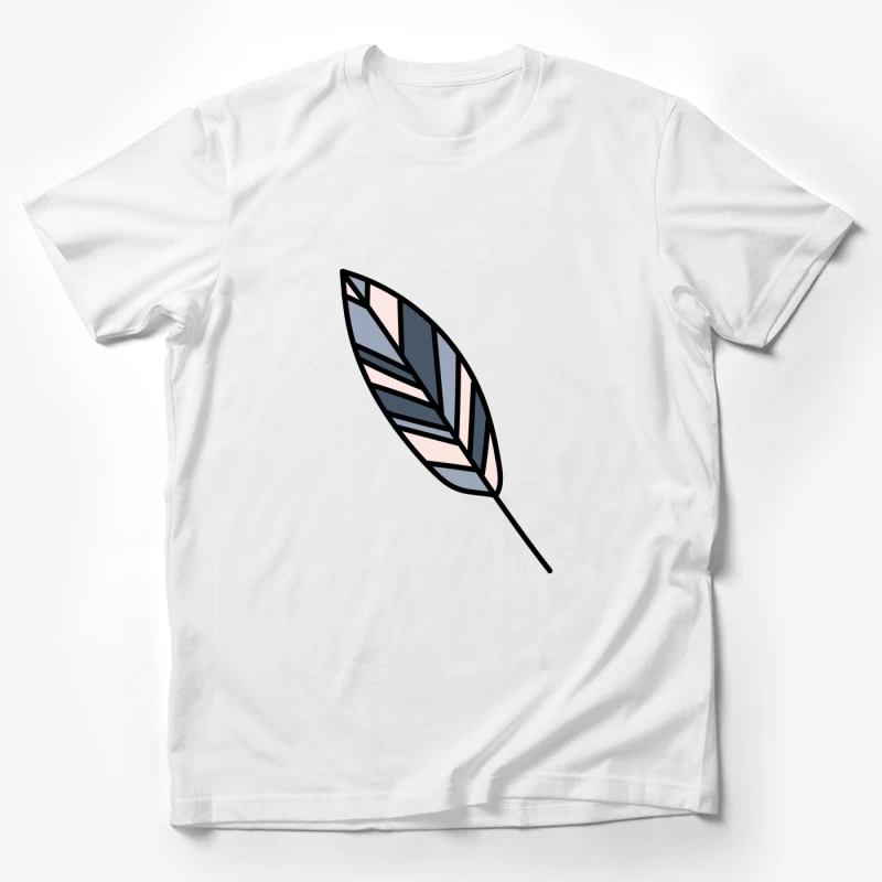Illustration moderne de feuille géométrique Homme T-Shirt