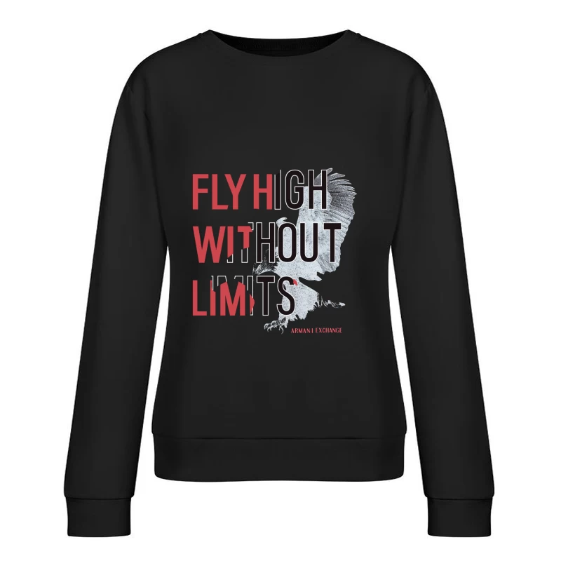 Flieg hoch ohne Grenzen mit Adler - Armani Exchange Damen Pullover Sweatshirt