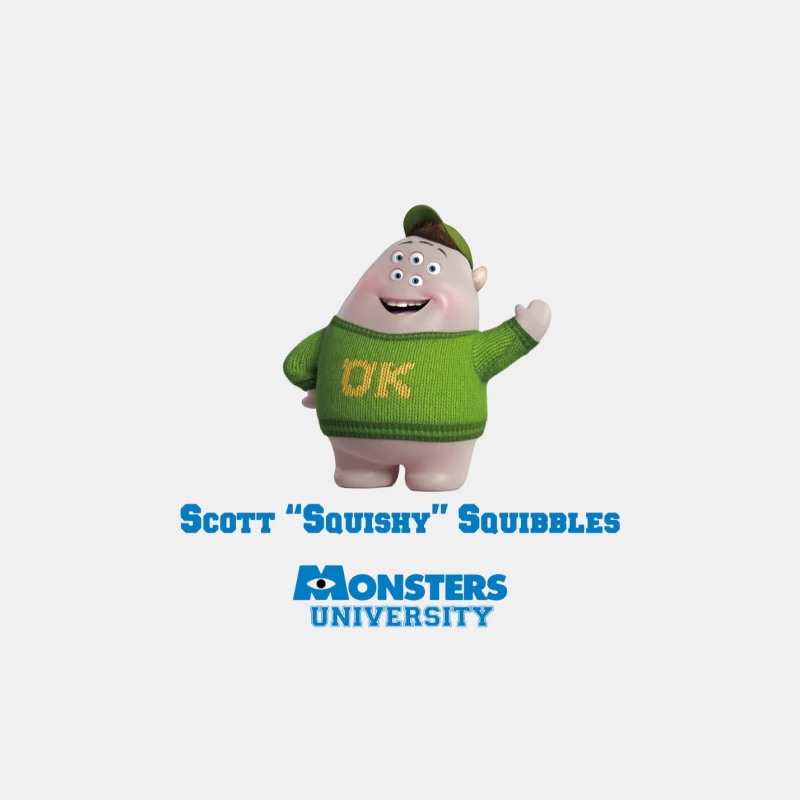 Scott "Squishy" Squibbles: Monsters University Character Toy Male Tank Top