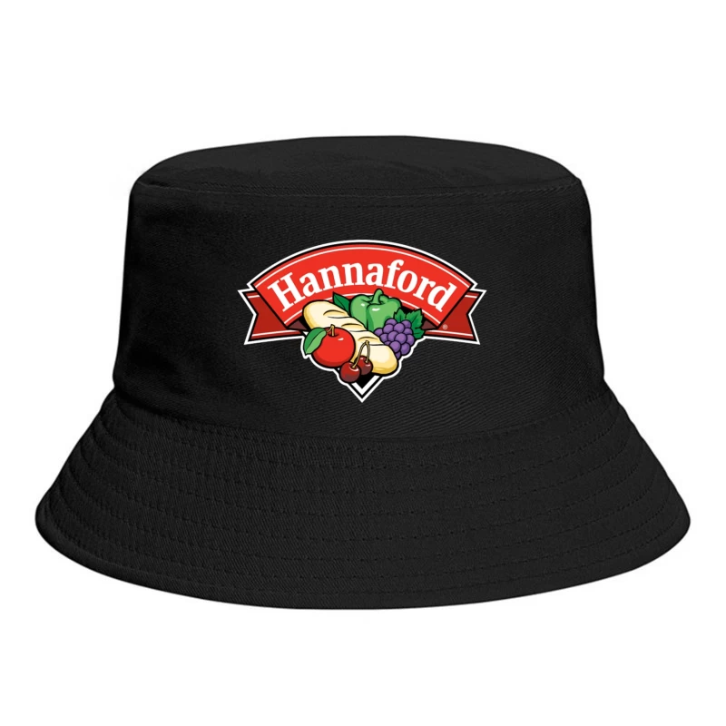 Hannaford Supermarket Logo with Fresh Produce Design Bucket Hat