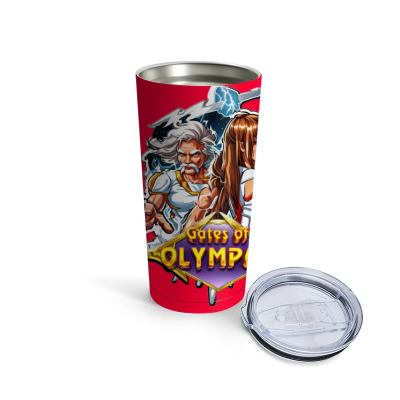 Gates of Olympus Game Artwork Travel Mug