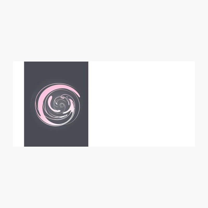 Pink Spiral Abstract Minimalist Logo Design Coffee Mug