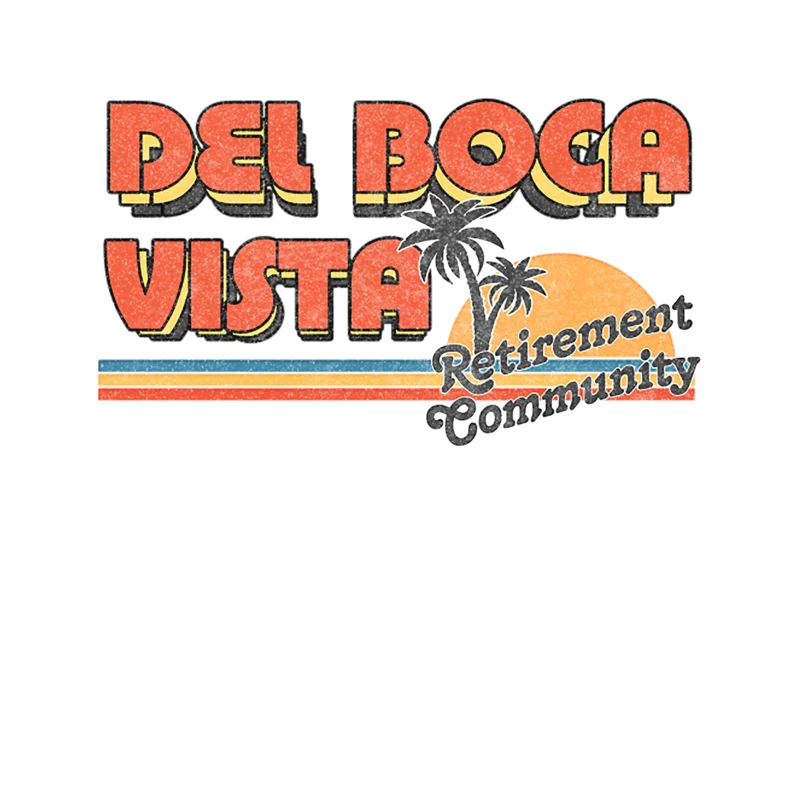Del Boca Vista    Faded Style 90s Design Tapestry