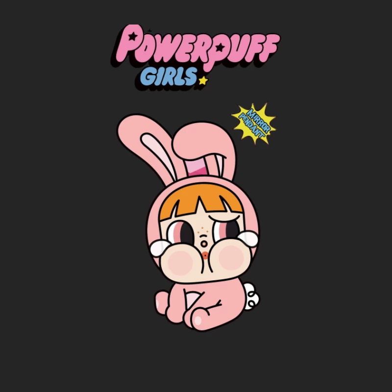 Süßes Häschen Powerpuff Mädchen Damen Pullover Sweatshirt