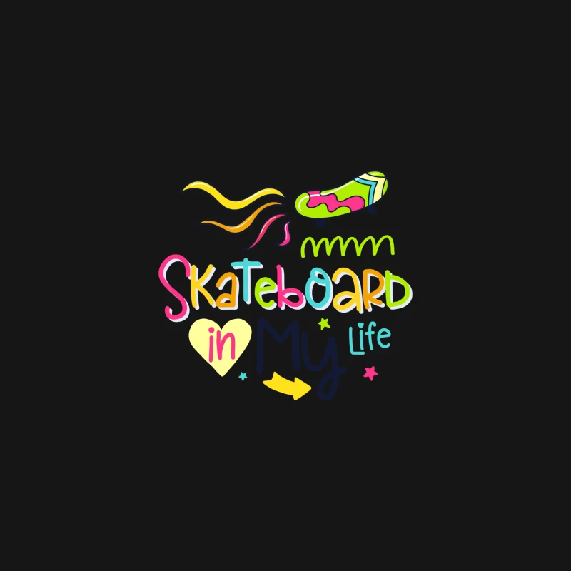 Skateboard dans ma vie Homme Manches Longues T-Shirt