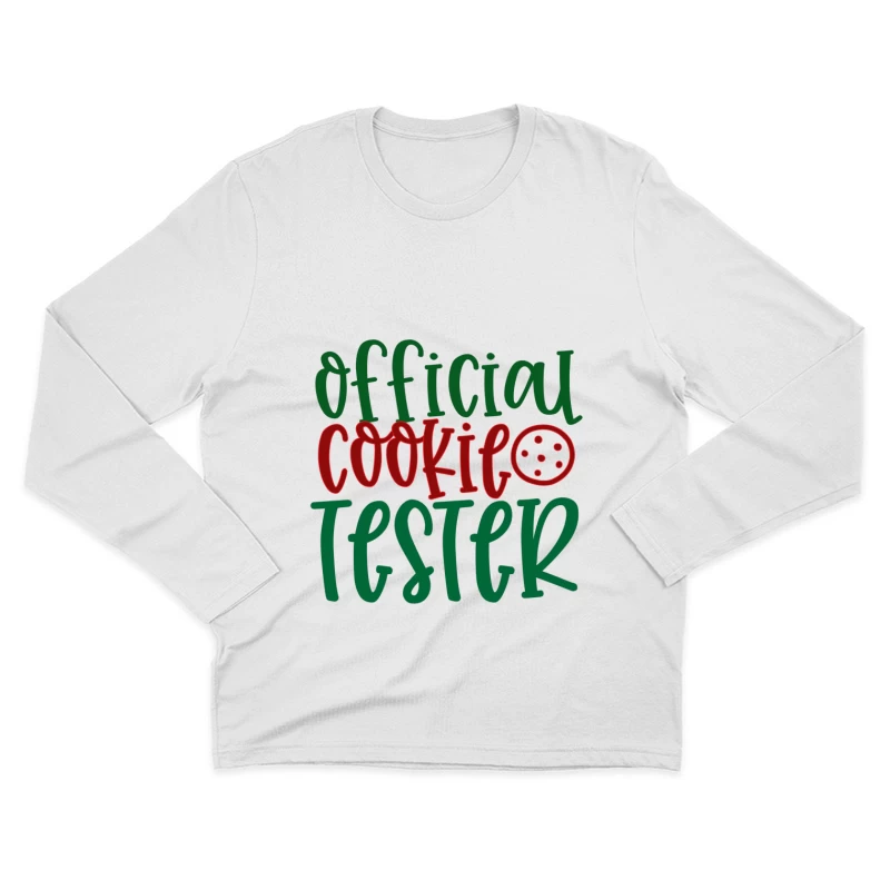 Testeur Officiel de Cookies Homme Manches Longues T-Shirt