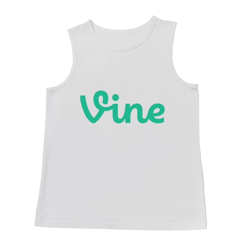 Vine Social Media Platform Green Logo Male Tank Top