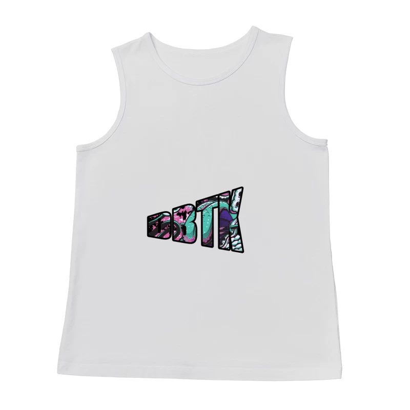 Vibrant Abstract Logo Design Male Tank Top
