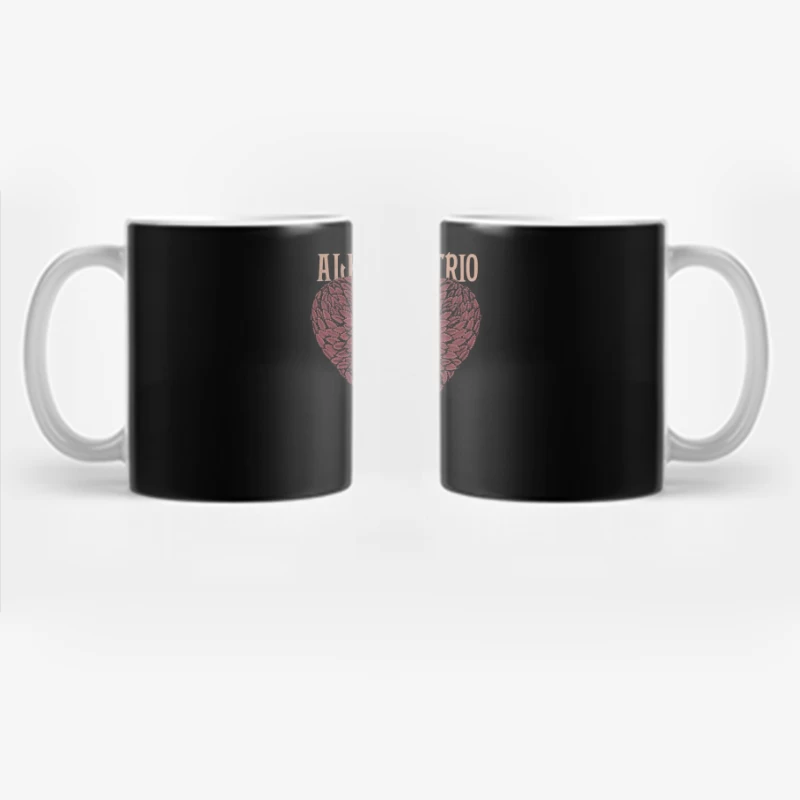 Alkaline Trio Gothic Heart Skull Logo Design Coffee Mug