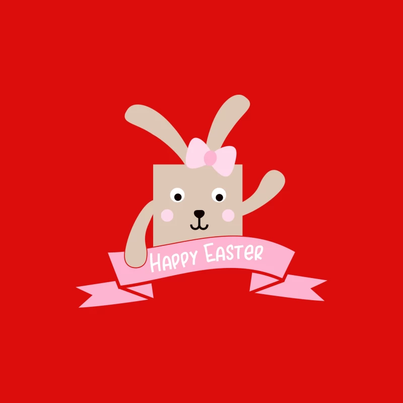 Lapin de Pâques avec Bannière Homme Débardeur