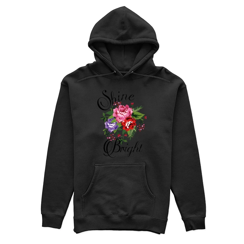Blumenstrauß mit inspirierendem Schriftzug Damen Pullover Hoodie