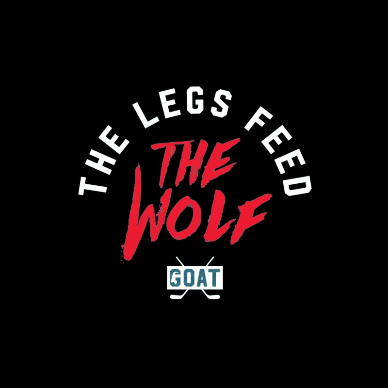 The Wolf and Goat Text Design with Minimalist Typography Mouse Pad