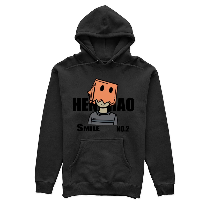 Figur mit Papiertüte auf dem Kopf Damen Pullover Hoodie