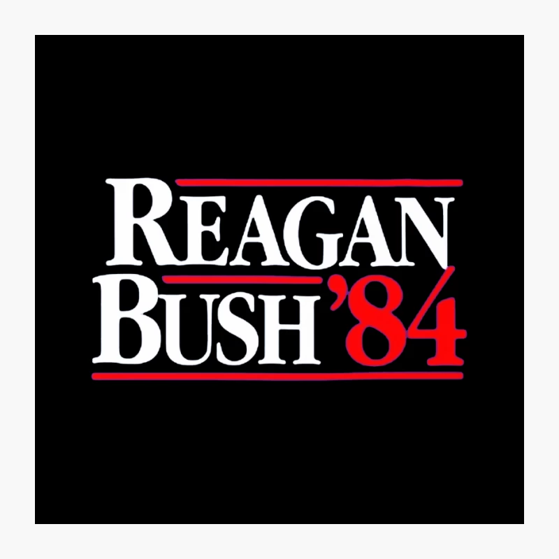 Reagan Bush 84 Pin
