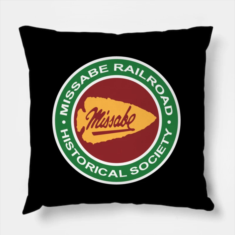 Missabe and Iron Range Railroads Throw Pillow