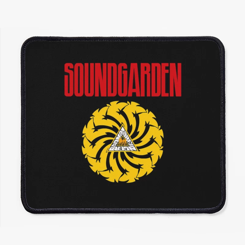 Soundgarden Band Logo with Badmotorfinger Album Symbol Mouse Pad