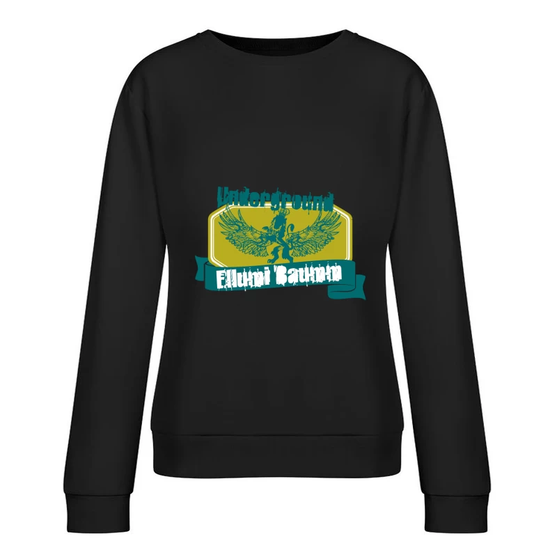 Logo Underground avec Lion ailé Femme Sweat-shirt à enfiler