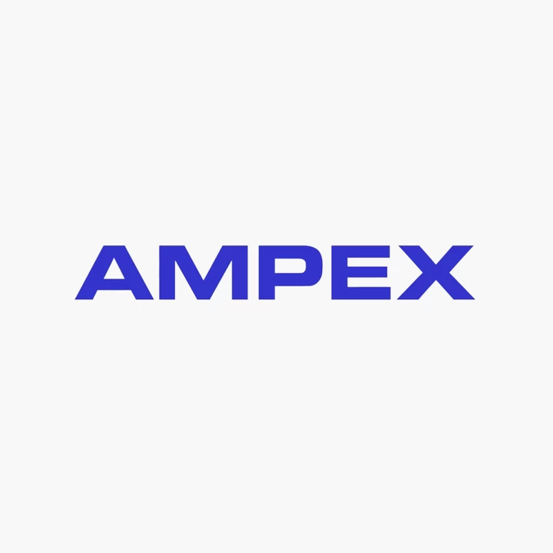 Ampex Blue Corporate Logo Cotton Tote Bag