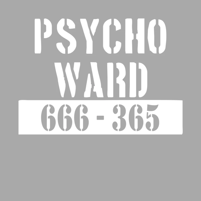 Psycho Ward  Funny  fancy dress horror Halloween mental health Male Pullover Hoodie