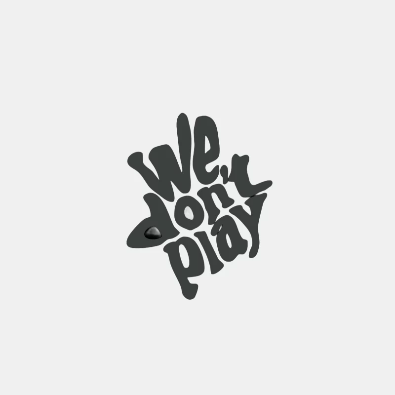 Typografie Design 'We Don't Play' Herren Tanktops