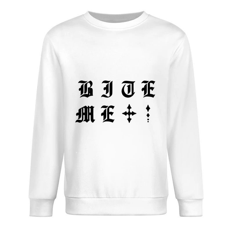 Gothic Schrift mit Sternmotiv Herren Pullover Sweatshirt