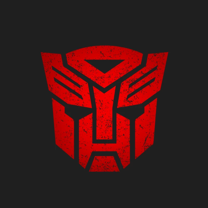 Retro Red Autobot Logo from Transformers Sci-Fi Franchise Male Tank Top