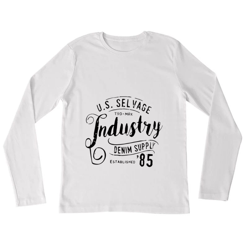 U.S. Selvedge Denim Industrie-Design von '85 Damen Langarm T-Shirt