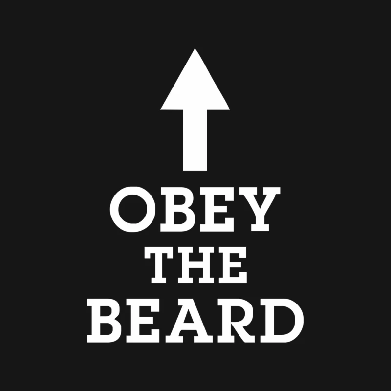 Obey The Beard Funny Mouse Pad