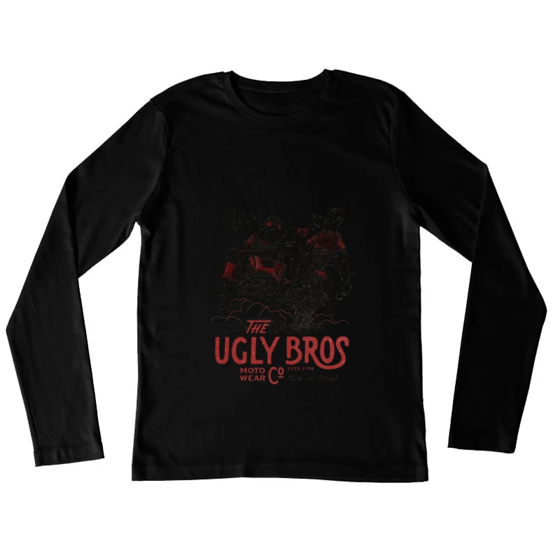 Motorrad-Abenteuer mit Ugly Bros Damen Langarm T-Shirt