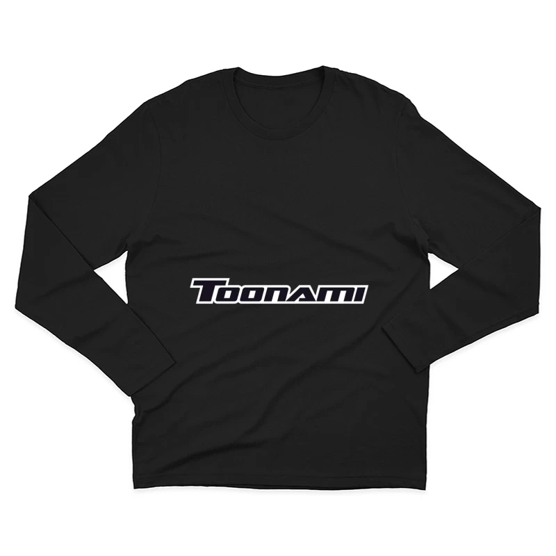 Toonami Black Text Logo - Cartoon Network's Anime Programming Block Male Long Sleeve T-Shirt