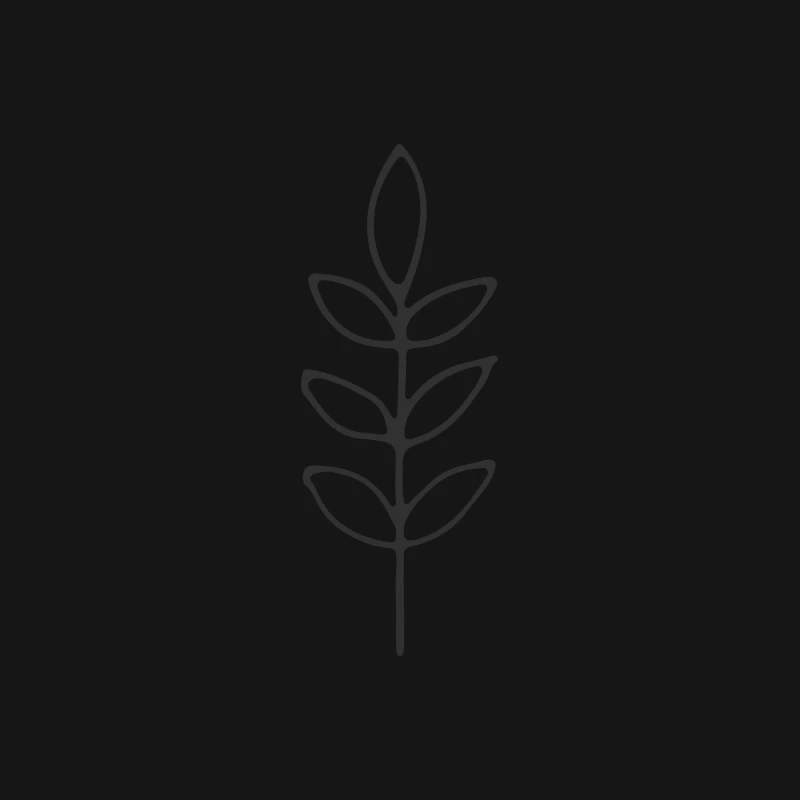 Branche de feuilles minimaliste Femme T-Shirt