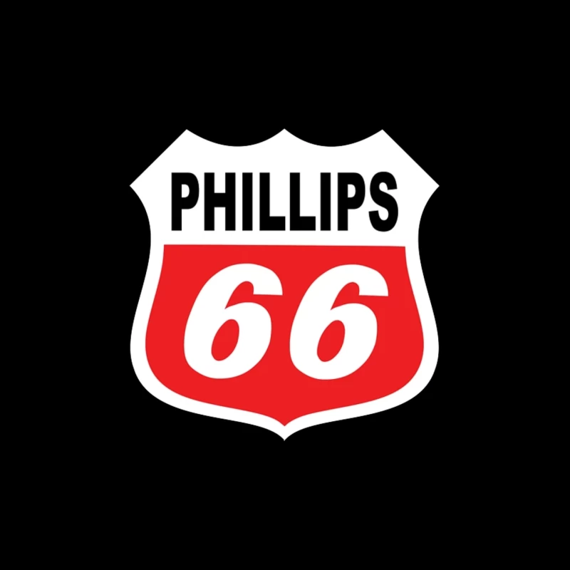 Phillips 66 Classic Shield Logo Design Mouse Pad