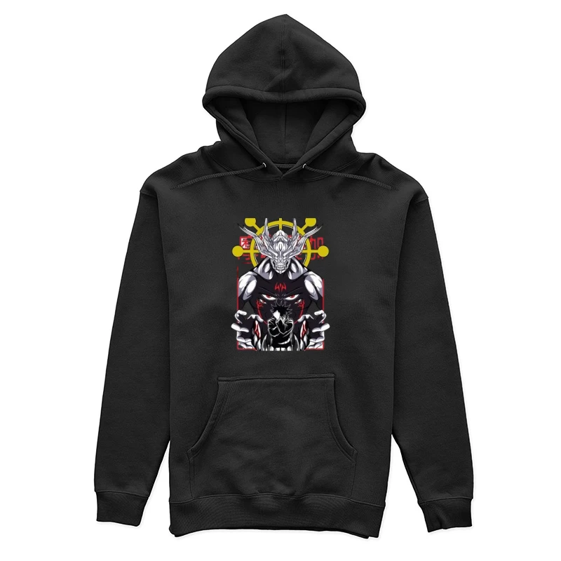 Dämonischer Krieger und mystische Kreatur Damen Pullover Hoodie