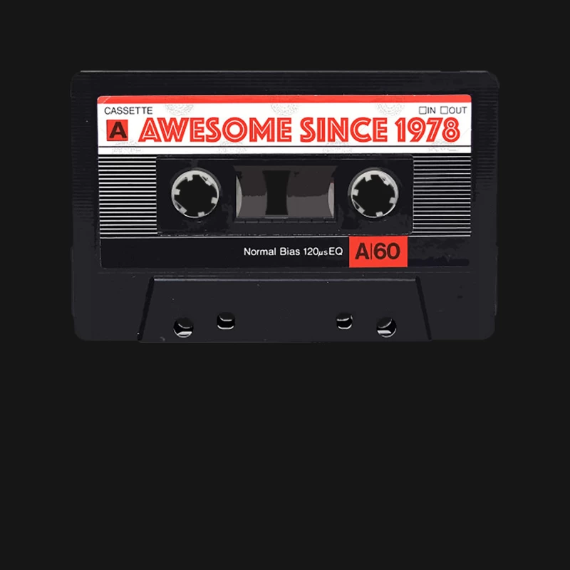 Classic Mixtape - Awesome Since 1978 40th Birthday Gift Mouse Pad