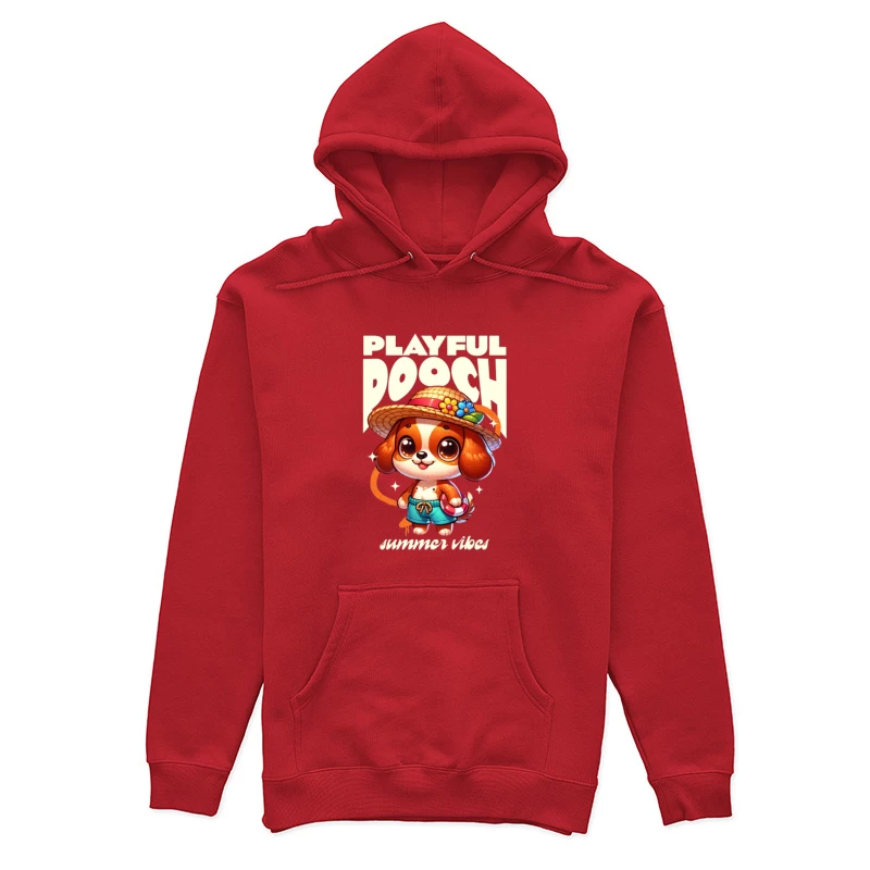Verspielter Hund im Sommerstil Damen Pullover Hoodie
