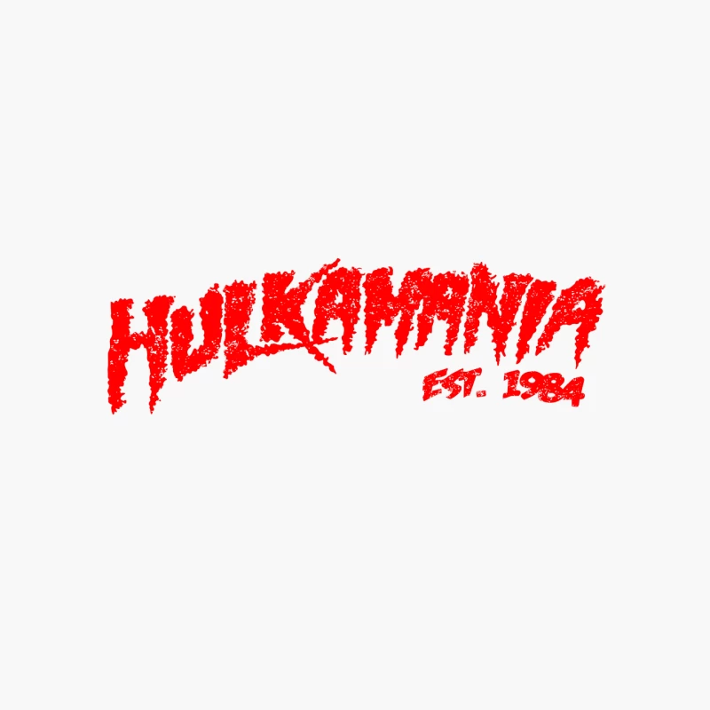 Hulkamania: Wrestling's Iconic Red Logo Since 1984 Cotton Tote Bag