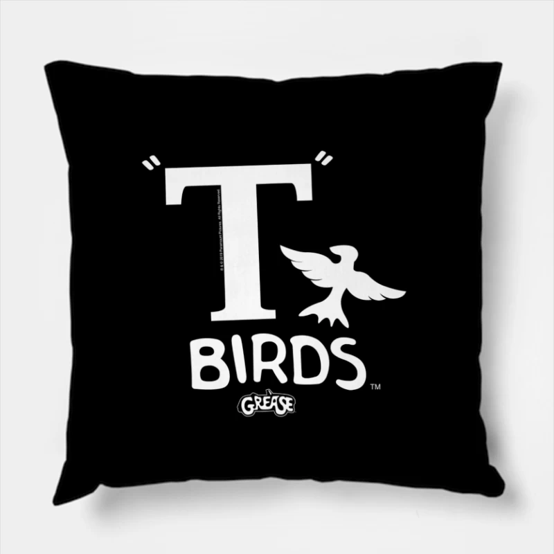 T-Birds Logo from Grease Musical Throw Pillow