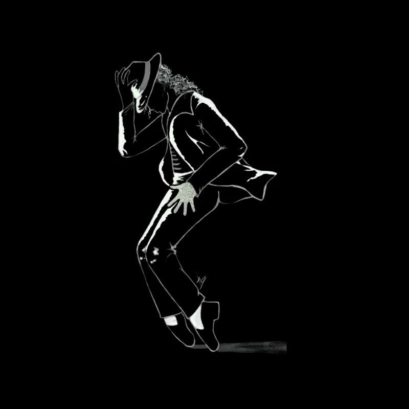 Dynamic Dance Silhouette Tapestry