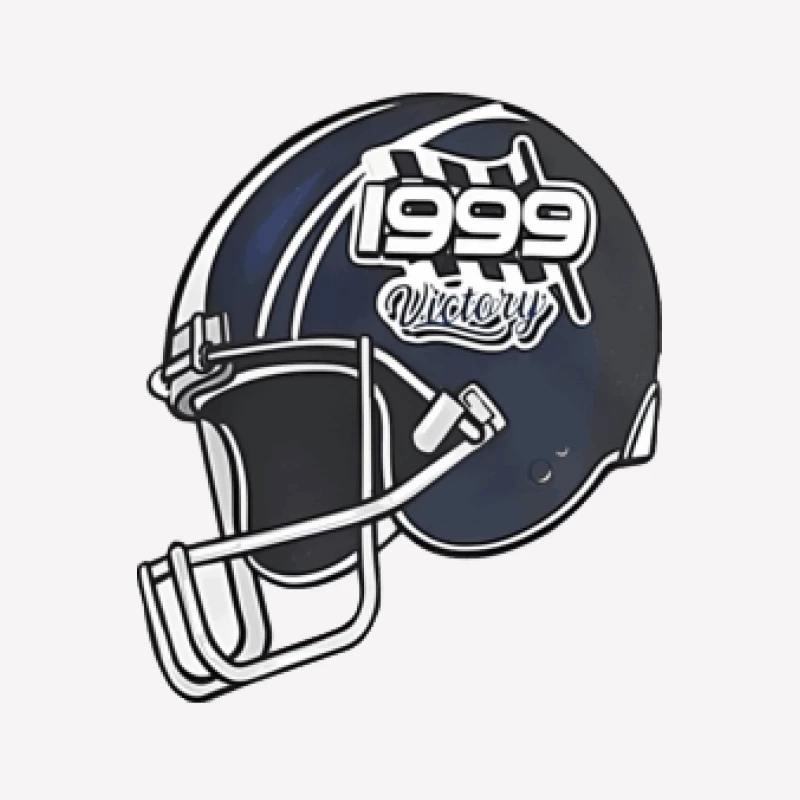 Amerikanischer Fußballhelm 1999 Sieg Damen T-Shirt